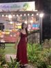 Elegant French Summer Waist-Cinching Slim-Fit Backless Camisole Dress for Women