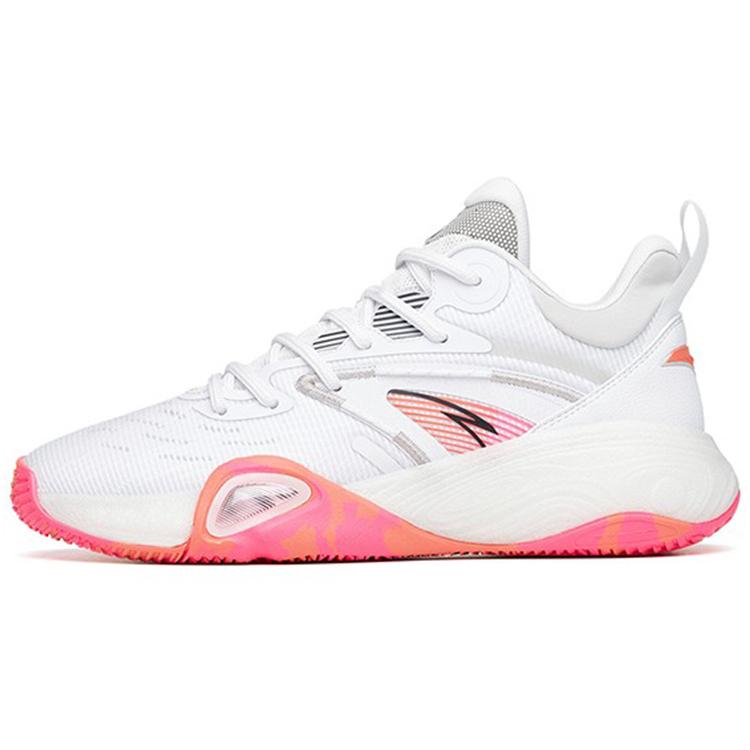New Anta Basketball Collection Feather Low Top Performance Basketball Shoes Men's White Gray 112211602Q-2