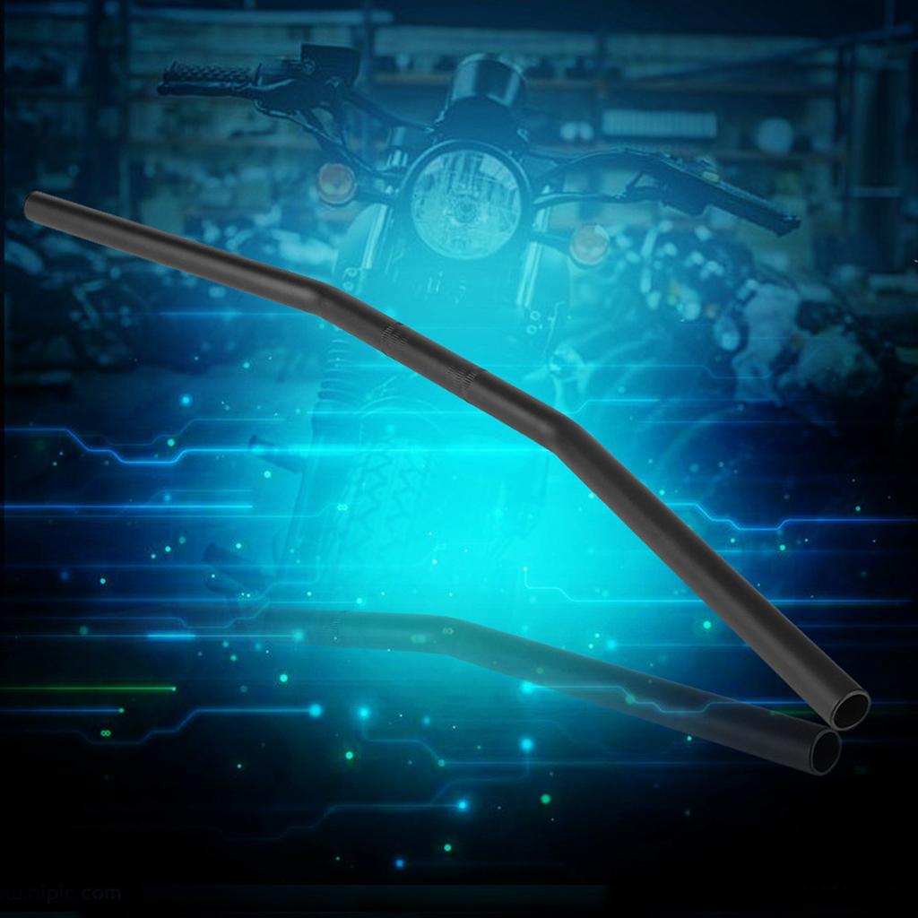 7 8Inch 22MM Motorcycle Retro Bend Handlebar Handle Bar Black