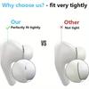 4 Pairs Silicone Ear Tips & 2in1 Earphone Cleaner Brush Tools for Airpods Pro 1 2 Earphones Wireless Noise Reduction Pad BT Earp
