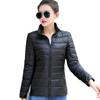 Brand Women Autumn Winter Clothes Basic Jacket Solid Slim Warm Thin Coat Casual Long Sleeve Zipper Cotton Parkas