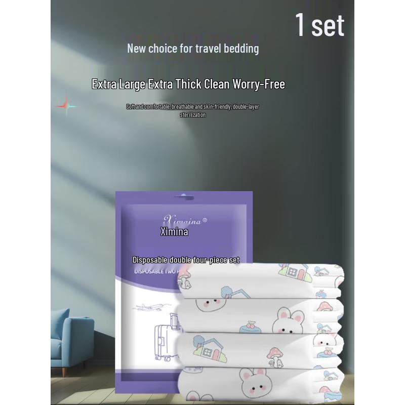 

Ximaina Disposable Travel Bedding Set
