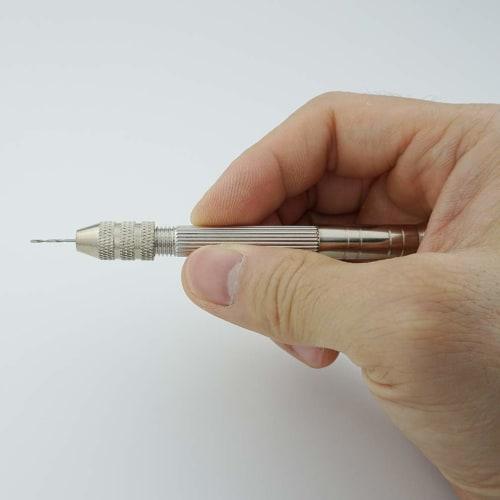 Pin Vise, Hand Drill, Craft Tool, Retractable, Interchangeable Drill Set (1 Pin Vise + 20 Drills)