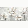 Modern Abstract White and Golden Flower Canvas Painting Prints and Posters Wall Art Pictures for Living Room Home Decor No Frame