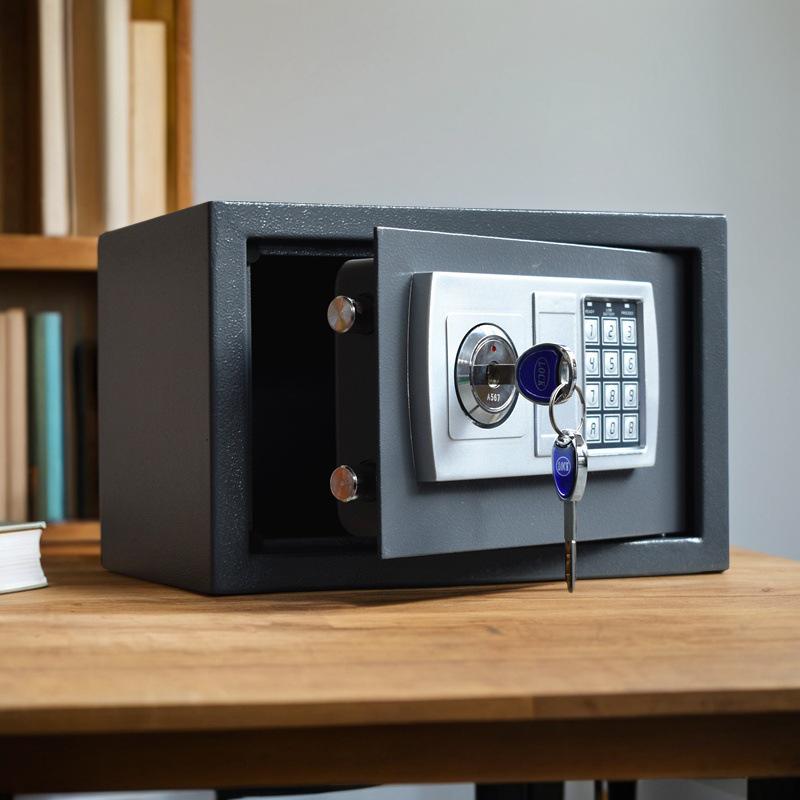 Secure Mini In-Wall Safe: Double-Lock, Anti-Theft, Password-Protected for Home or Office Storage.