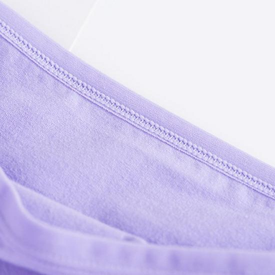 Pure Cotton Women's Lace Mid-High Waist Briefs (Fits 90-140 Lbs)