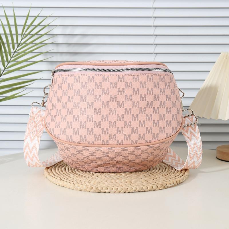 Bag women's new retro printed women's fanny pack fashionable versatile shoulder bag trendy messenger bag breast bag women