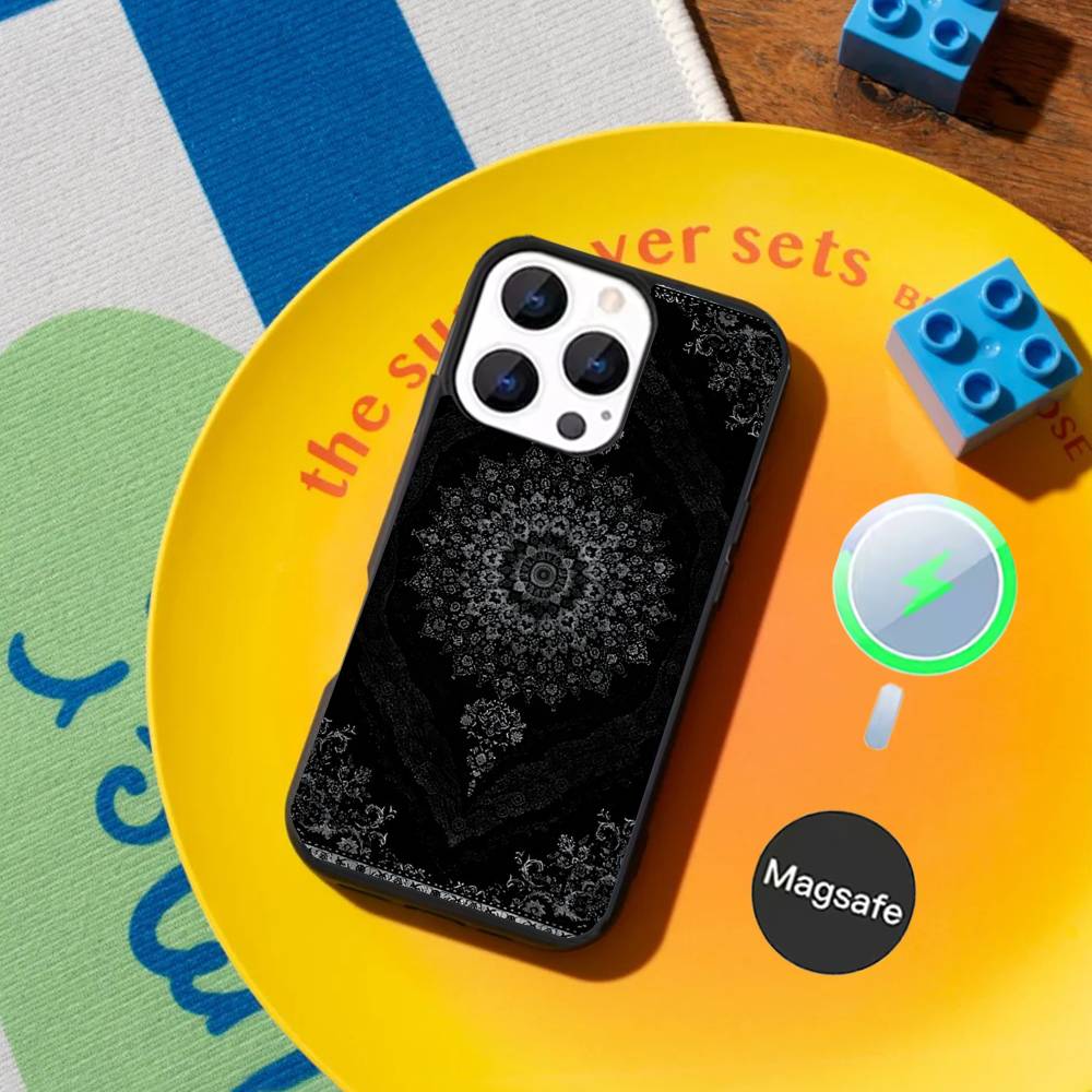 Hot Persian Carpet Floral Pattern Phone Case For iPhone 17,16,15,14,13,12,11Pro,Max,Plus,Mini Magnetic Magsafe Wireless Charging