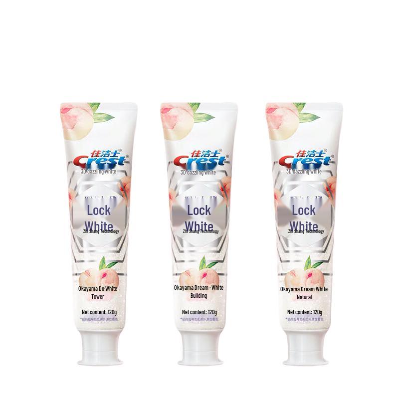 Crest Dual-Color White Peach Toothpaste
