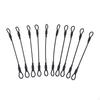 10 Pieces Stainless Steel Wire Rope Lock Security Chain Link Heavy Duty Loop End Cable Lanyard for