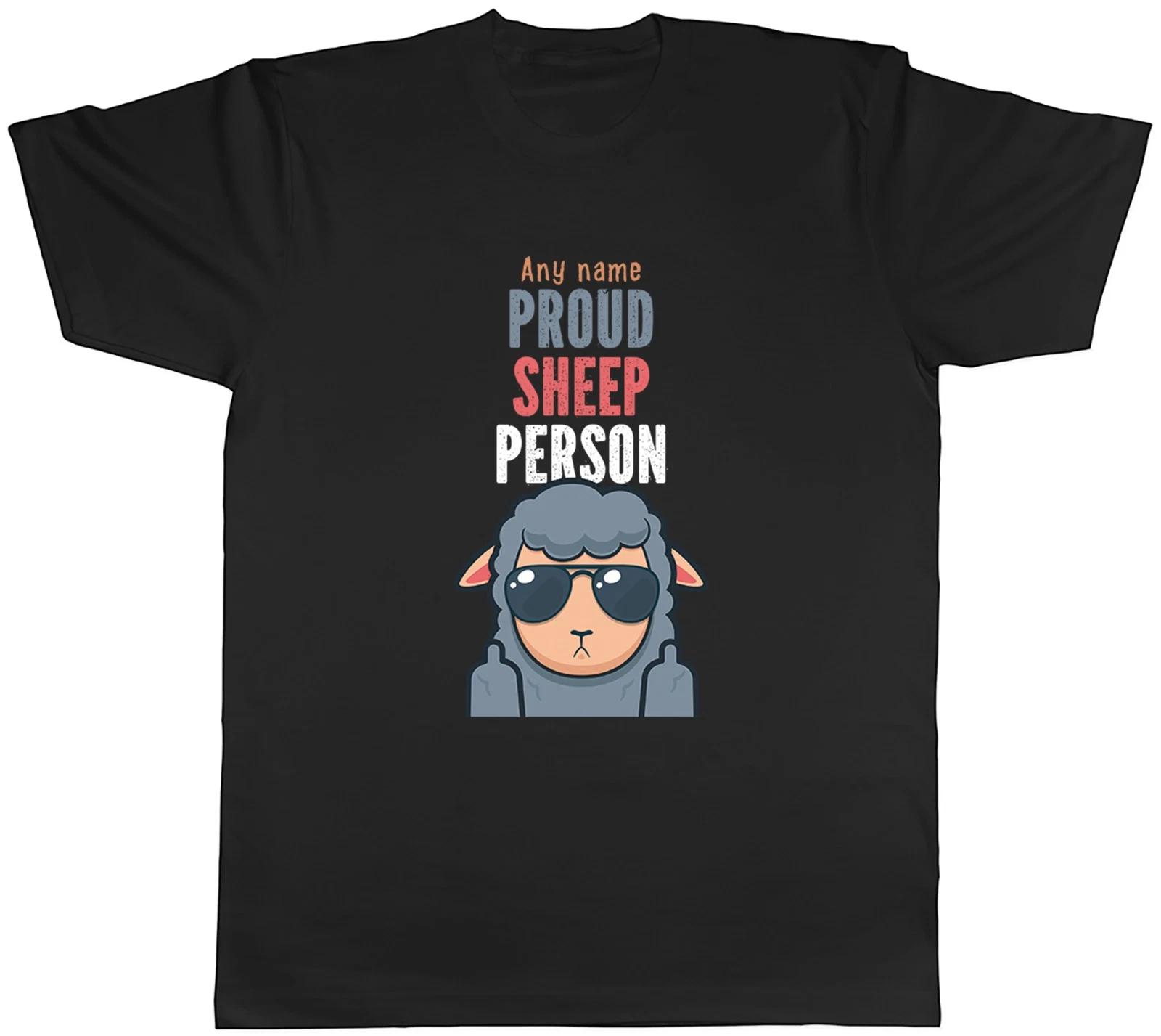 Personalised Proud Sheep Person Funny Mens T-Shirt Tee Gift Top XS