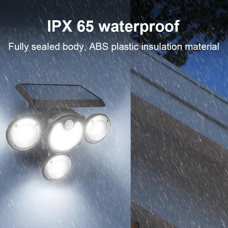 Multi-functional Solar Lamp Powerful 104 COB Ground Lamp Smart Sensor Wall Lamp Adjustable Light Waterproof Lantern