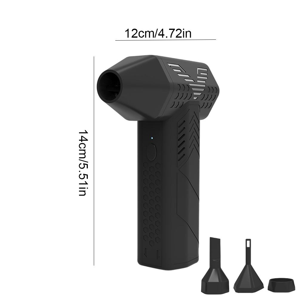 Mini Turbo Jet Fan 80000RPM Handheld Duct Fan Rechargeable Air Duster Violent Fan for Computer Keyboard Outdoors Car Home