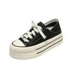 White women wear spring new heightened thick-soled soft-soled muffin temperament casual shoes canvas shoes women