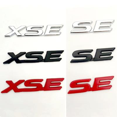 3D Μεταλλικό Λογότυπο SE XSE Έμβλημα Πορτ Μπαγκάζ Αυτοκόλλητα Για Camry Sienna Highlander Corolla Αξεσουάρ Στυλ Αυτοκινήτου