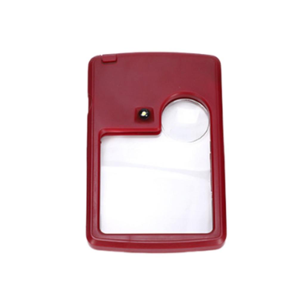 

Portable Card Magnifying Glass LED Light Reading Magnifier Magnifier Loupe Reading Tools
