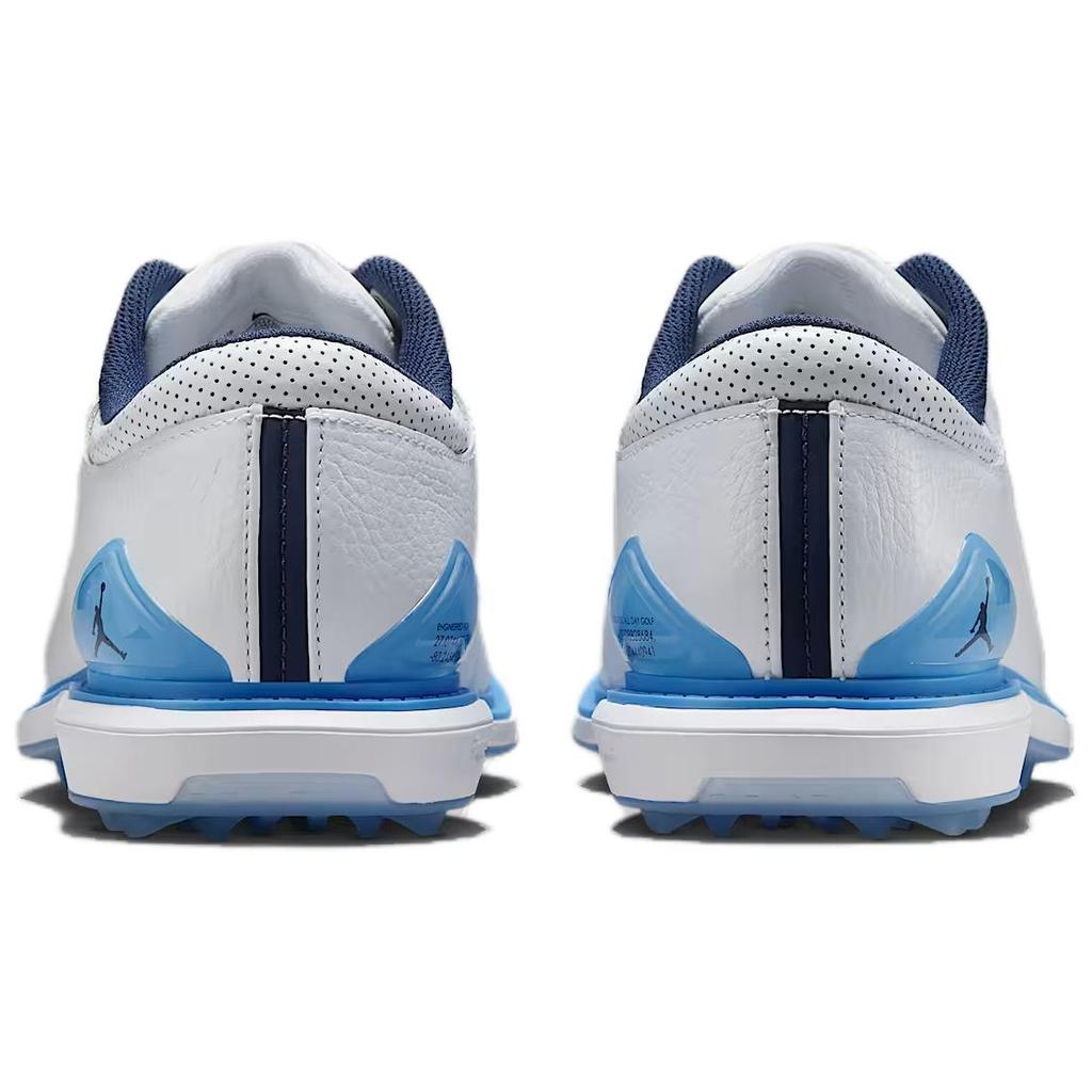 New Jordan ADG 5 Abrasion Resistant Low Top Golf Shoes Men's White Blue FQ7874-104