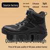 Cross-Border Steel Toe Work Boots: Anti-Smash, Anti-Puncture, High-Top Ankle Support for Men's Comfort and Durability.