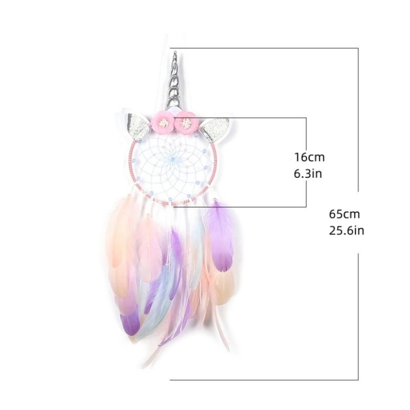 

Ловец снов Единорог Кавайный Декор для Комнаты Ловец снов Домашнее Настенное Искусство Подвесное Украшение Аксессуары для Детской Спальни