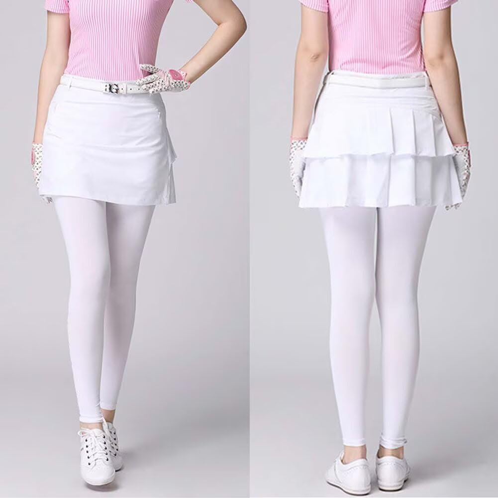 Lifemaster Golf Sun Golf UV Stretchy Sports Cool to the Compression Leggings Length Women's Leggings, Protection, Wear, Summer, Protection, Pants,