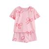 Girl Summer Outfit Twopiece Cotton Cartoon Dress Set For Kids