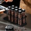 Coffee Bean Sealed Jar Display Rack Transparent Storage Tube with One-way Exhaust Valve Airtight Aroma Jar for Coffee Storage KFS-fc98