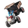 2.4G RC Tractor 4WD with Simulated Sound Spray Fog Effect Durable Double Battery Blue