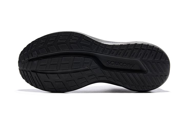 Men's Sneakers Saucony Comfortable And Breathable Fabric Cushioning Low top Running Shoes Unisex Black
