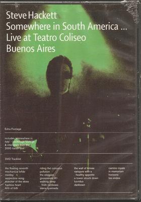 DVD STEVE HACKETT - Somewhere In South America ... Live DR4342 Camino Records 2002 US Rock Used