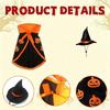 ABMH-Halloween Cat Costume Cloak Witch Hat Pet Clothes Halloween Cats Dogs Puppy Halloween Carnival Party Supplies