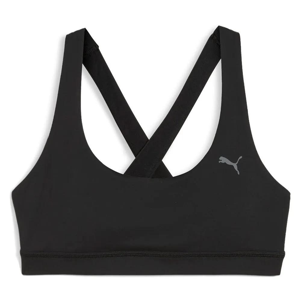 PUMA Cloudspun Sport Bra Medium Support Black