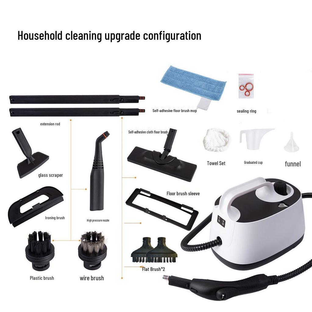 High-Temperature Steam Cleaner for Home, Auto Use, Formaldehyde Removal, & European/American Standards