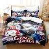 3D Gintama Anime Gintoki Sakata Bedding Set Printed Bed Set With Pillowcase Duvet Cover Soft Single Double Queen Super King Size