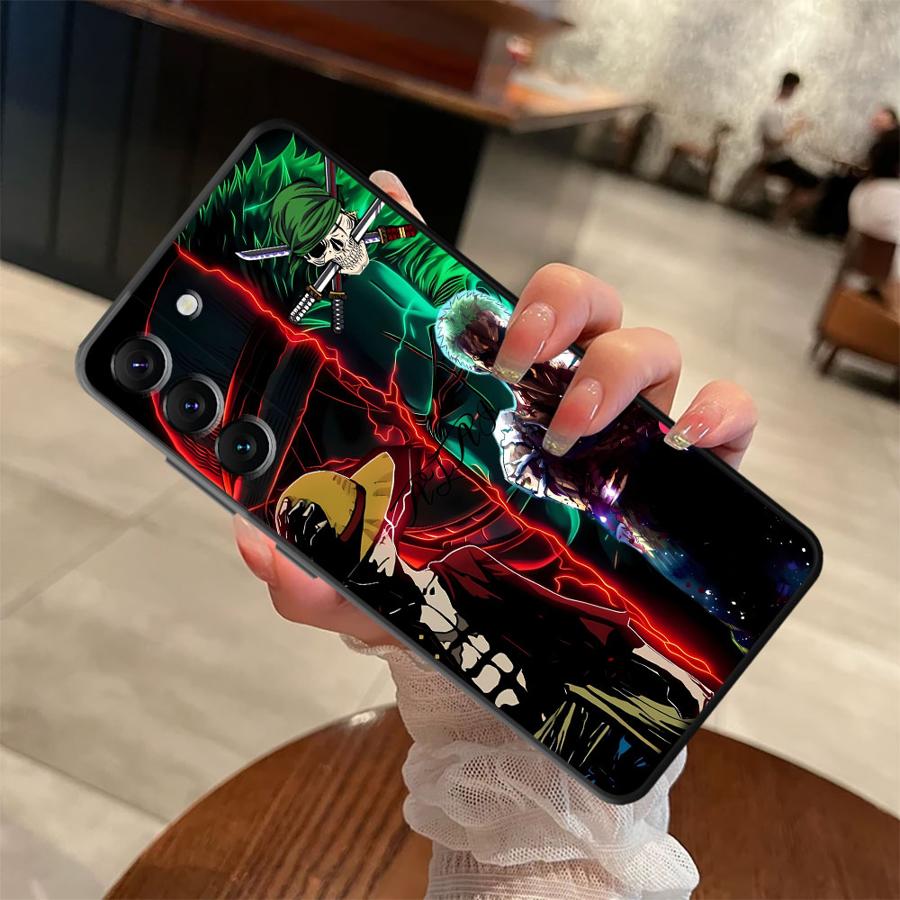 Phone Cover Case for Samsung Galaxy A73 A51 A52 A36 A32 A26 A72 A25 A71 A53 A35 A22 A23 A55 A41 A24 One Piece Fashion Luffy Zoro