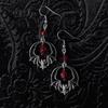 Gothic Halloween Bat Earrings