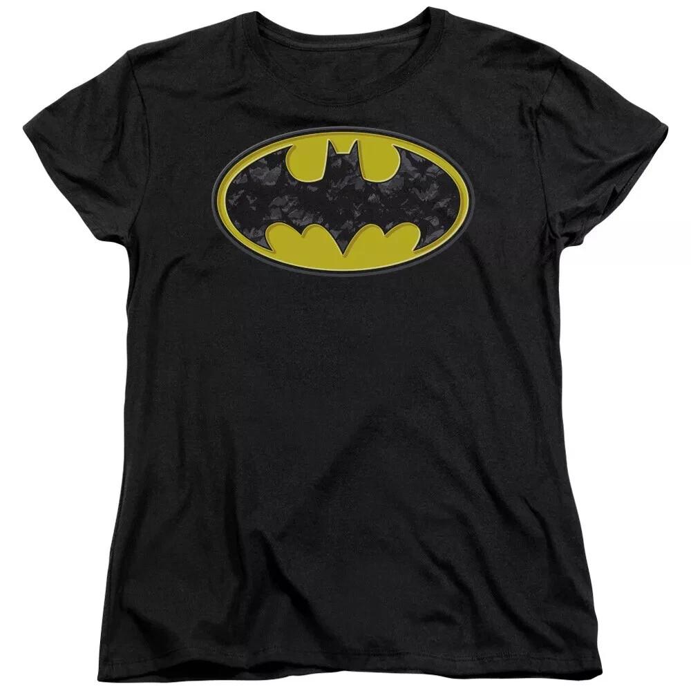 Batman  Bats In Logo  Women s T-Shirt 4XL