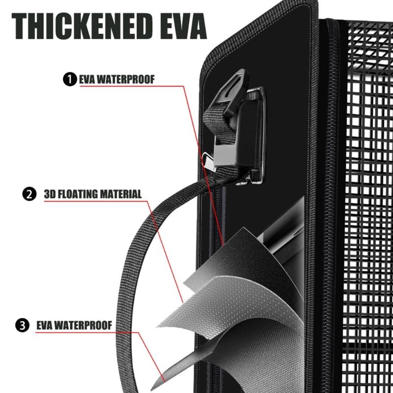 Portable Meshes Fishing Net Storage Cage Floating Fishing Basket Live Fish Protectors Fishing Holder Bucket Easy to Use