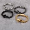 Men's Simple Classic Cross 316 Stainless Steel Bracelet