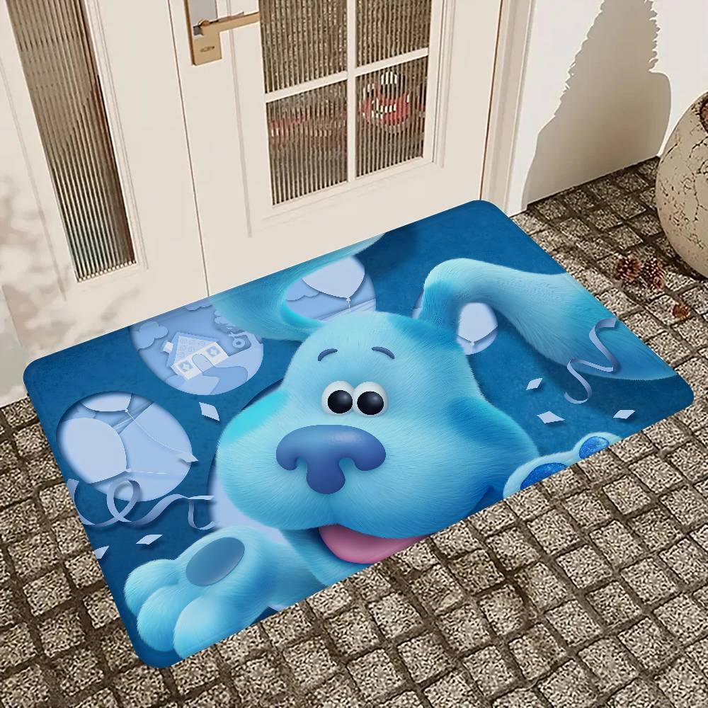 Blue Clues Room Mats Cheaper Anti-slip Modern Living Room Balcony Printed Welcome Rug