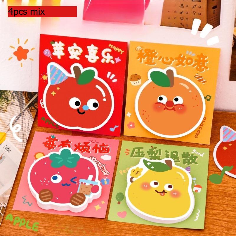 

Office School Supplies Lovely Inspirational Fruit Text Cartoon High Looking Message Note N Times Cute Kawai Stationery Memo Pad