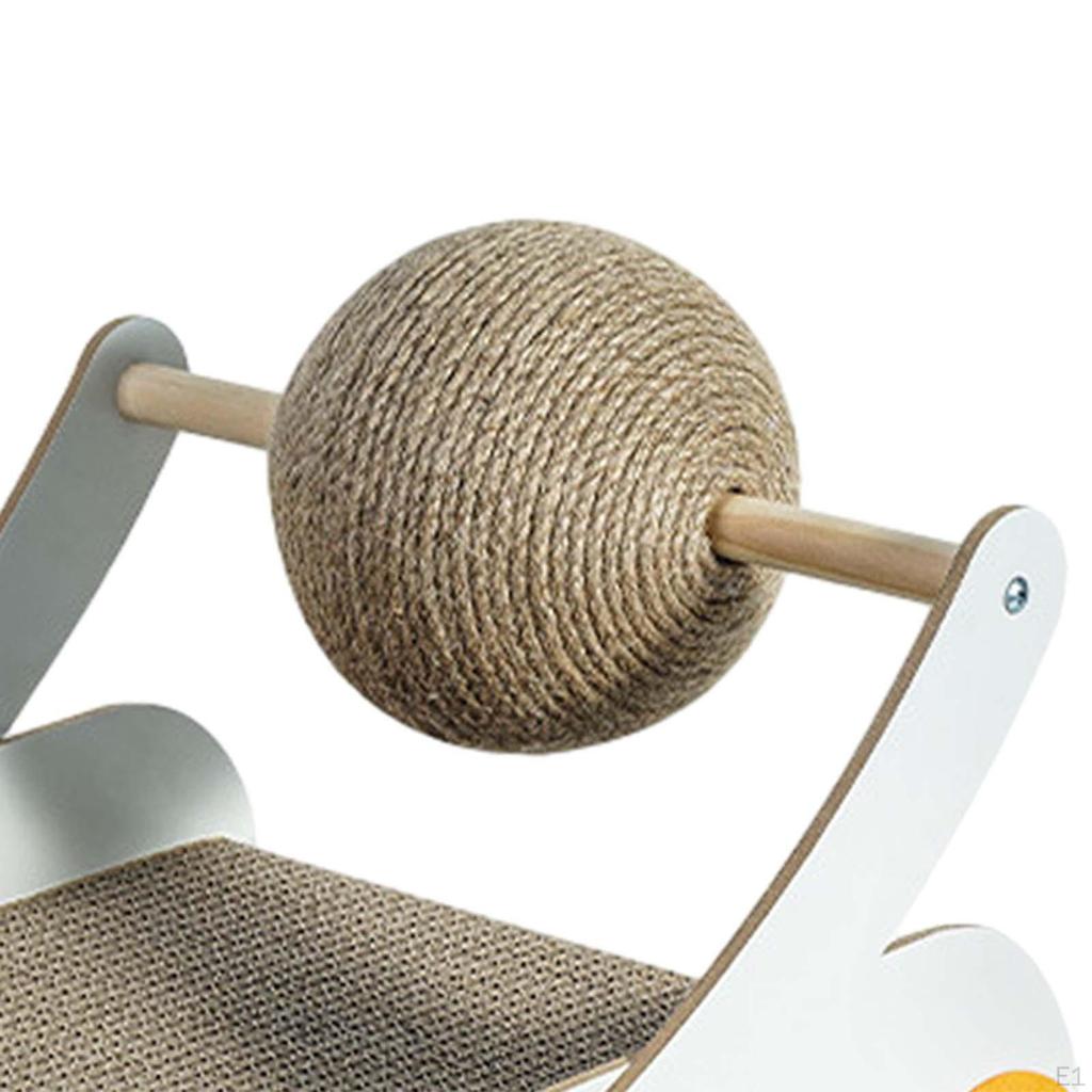 Katzenkratzbrett mit Ball, Kätzchen-Schlafnest, gewellt, für Kätzchen und Welpen