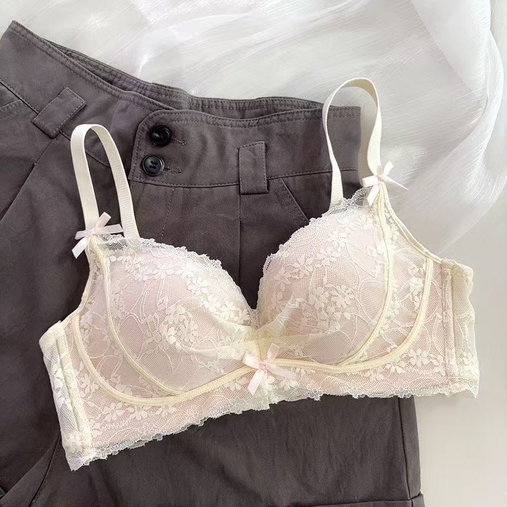 Girl Summer Sexy Lace Small Chest Gathers To Collect Assistant Breast To Prevent Drooping Adjust Type Underwear