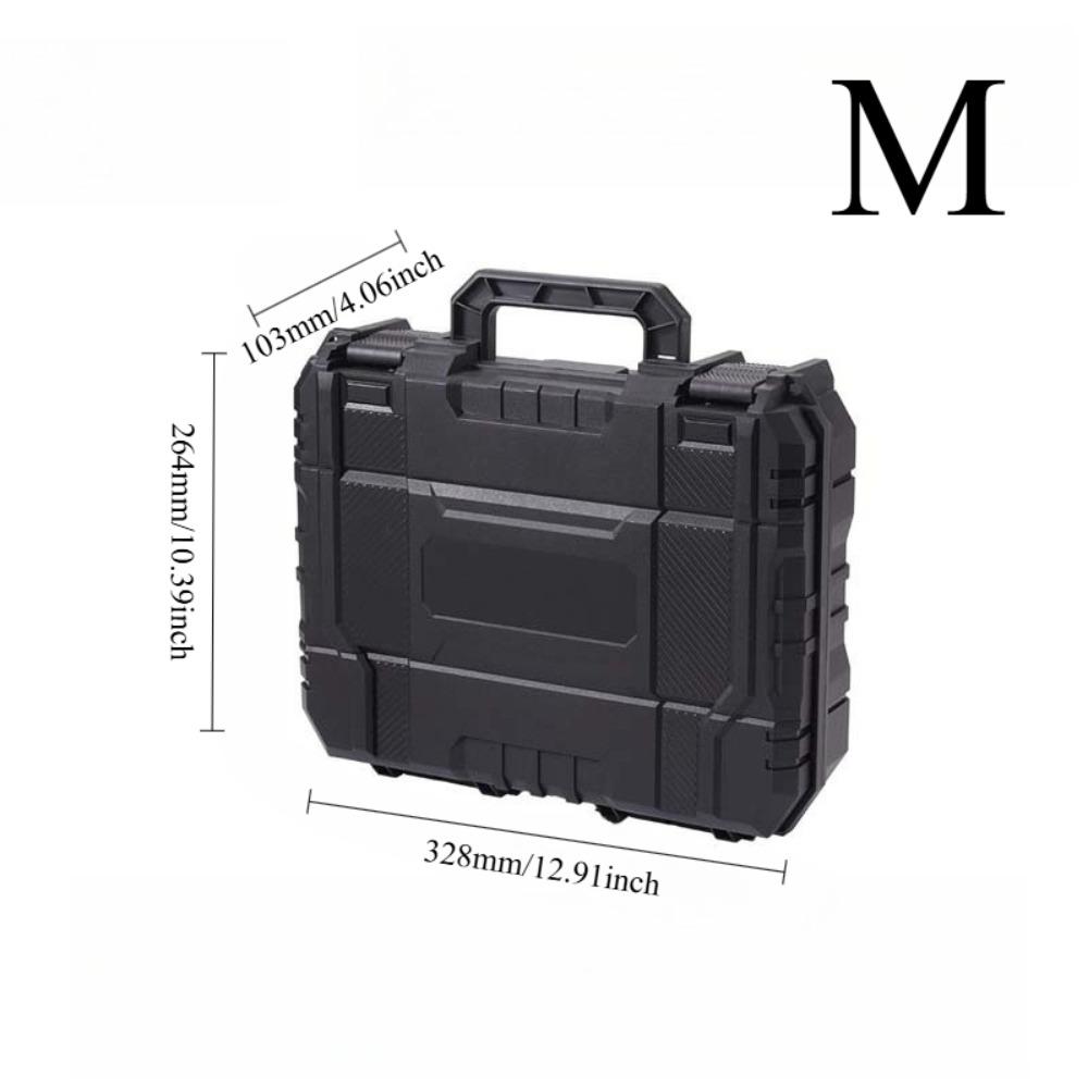 Multi-Functional Plastic Storage Case - Toolbox for Power Tools, Hardware, AC Drills & Car Electronics Instrument Organization