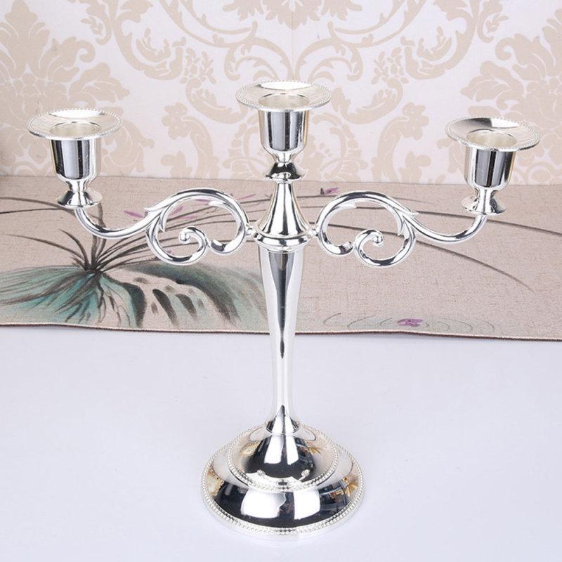 3Heads/5Heads Romantic Candelabra for Wedding Props Dinning Table Hotel Decor