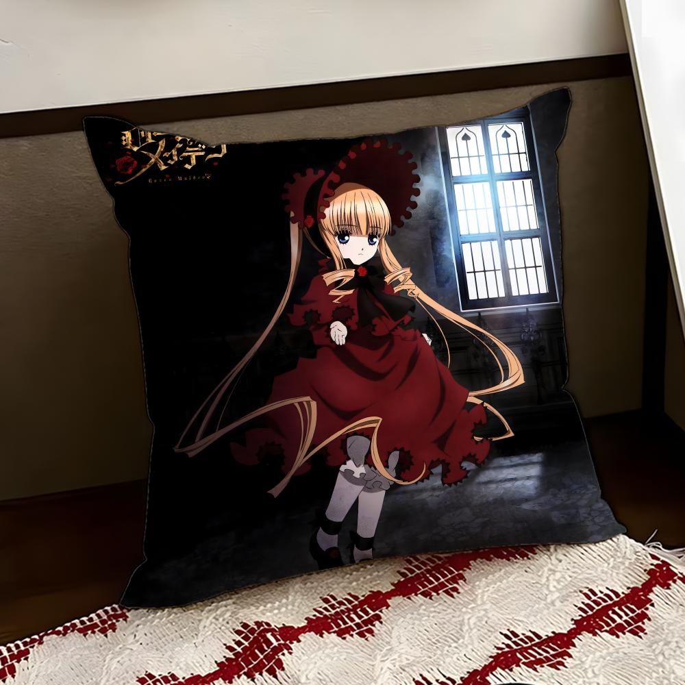 Anime RRozen MMaiden Cushion Cover Reversible Soft Durable Pillow Cover Home Car MultiScene Use for Daily Comfort