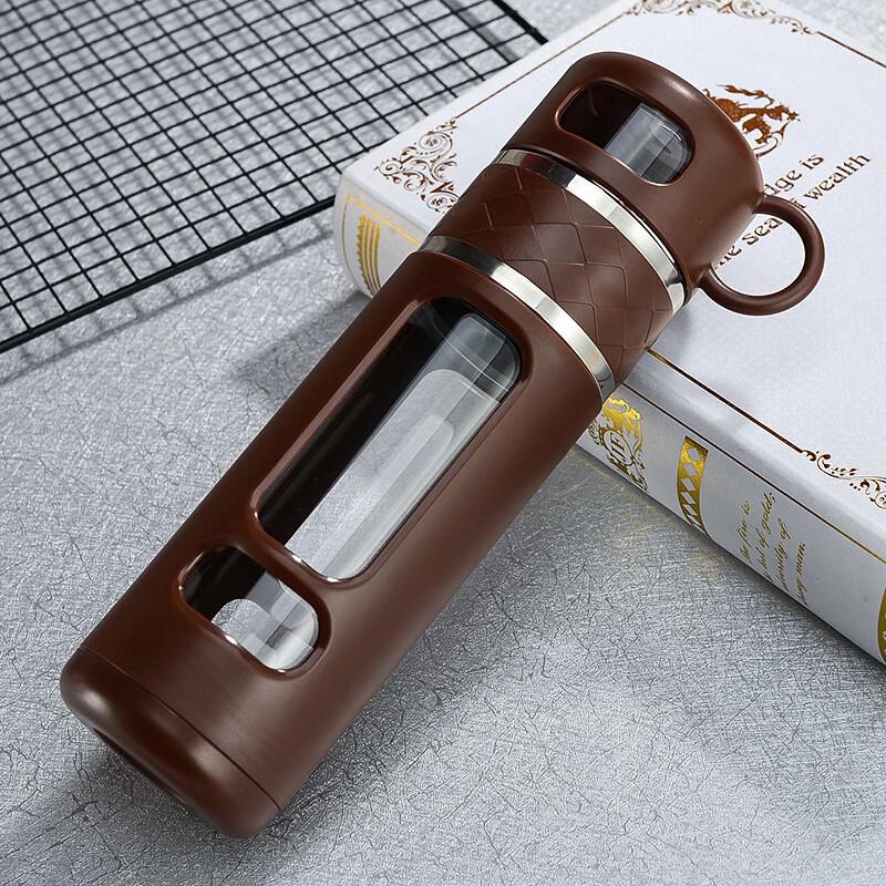 Premium Tea Infuser Glass Cup with Lid 520ml