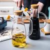 Transparente Ölflasche mit Griff und Skala, hitzebeständige Küchenutensilien, Sojasauce-Essig-Behälter