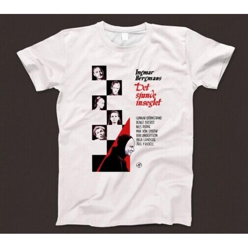 

The Seventh Seal T Shirt 731 Film Poster Plague Bergman Death Grim Reaper Sweden 5XL різнокольоровий