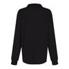 Women's Lapel Button Up Long Sleeved Top Pullover Color Knitted Sweater Loose Long Sleeved