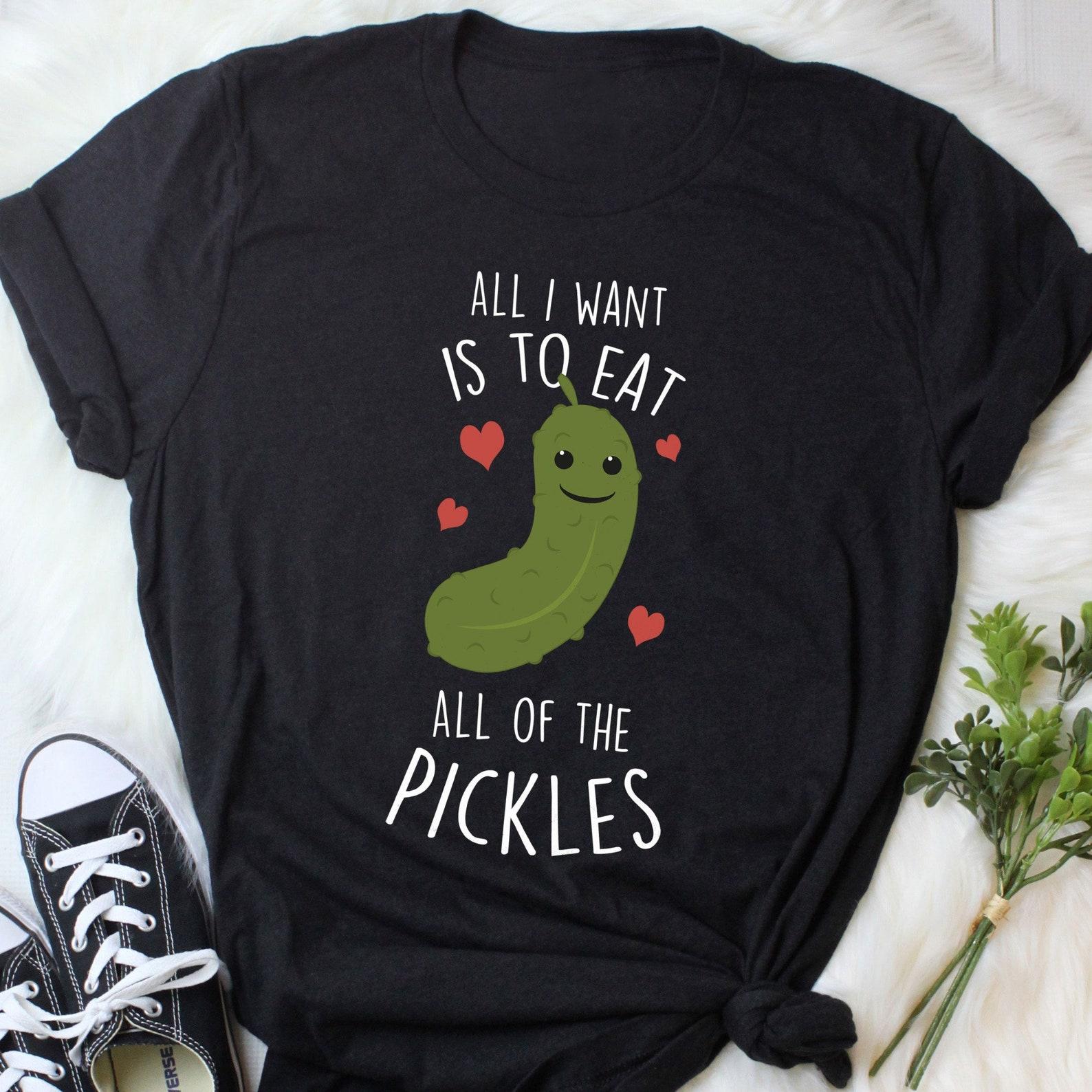 Pickle Shirt, Funny Pickle Gift, Cute Homesteading T-shirt, Food Lover Tshirt, Cucumber, Dill, Homesteader Gardening Gherkin Foodie Canning 100